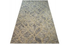 100% wełna gruby dywan z Indii 150x240cm design do salonu kolorowy