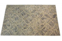 100% wełna gruby dywan z Indii 150x240cm design do salonu kolorowy