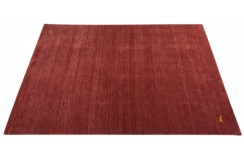 Gładki 100% wełniany dywan Gabbeh Lori Handloom różowy 170x240cm