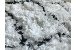 Piękny dywan Shaggy super soft 90x160cm 100% poliester, biały, czarny