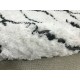 Piękny dywan Shaggy super soft 170x240cm 100% poliester, biały, czarny