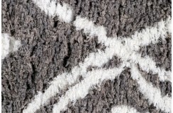 Piękny dywan Shaggy super soft 170x240cm 100% poliester, szary, biały