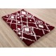 Piękny dywan Shaggy super soft 170x240cm 100% poliester, czerwony, biały