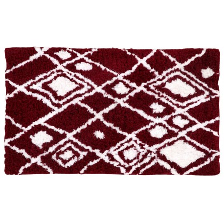 Piękny dywan Shaggy super soft 120x180cm 100% poliester, czerwony, biały