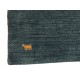 Gładki 100% wełniany dywan Gabbeh Handloom Lori niebieski 200x300cm delikatne motywy zwierzęce