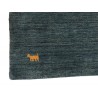 Gładki 100% wełniany dywan Gabbeh Handloom niebieski 200x300cm 
