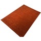 Gładki 100% wełniany dywan Gabbeh Loribaft  pomarańczowy 180x270cm delikatne motywy orietnalne