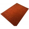 Gładki 100% wełniany dywan Gabbeh Handloom Loribaft ceglasty 180x270cm