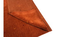 Gładki 100% wełniany dywan Gabbeh Handloom Loribaft ceglasty 180x270cm