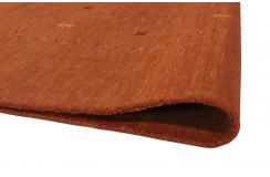 Gładki 100% wełniany dywan Gabbeh Handloom Loribaft ceglasty 180x270cm