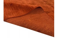 Gładki 100% wełniany dywan Gabbeh Handloom Loribaft ceglasty 180x270cm