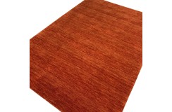 Gładki 100% wełniany dywan Gabbeh Handloom pomarańczowy różne wymiary