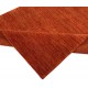Gładki 100% wełniany dywan Gabbeh Handloom Lori pomarańczow bez wzorów, różne wymiary