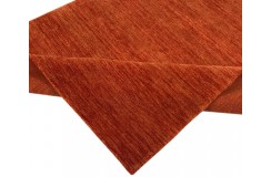 Gładki 100% wełniany dywan Gabbeh Handloom pomarańczowy różne wymiary