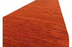 Gładki 100% wełniany dywan Gabbeh Handloom pomarańczowy różne wymiary