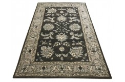 Klasyczny dywan z perskim wzorem wełna 155x245cm kwiatowy