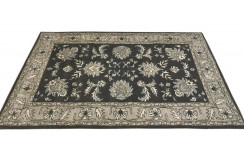 Klasyczny dywan z perskim wzorem wełna 155x245cm kwiatowy