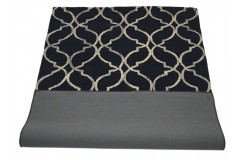Marokańska koniczyna czarny dywan RUG COLLECTION do salonu 100% wełniany 150x240cm Indie
