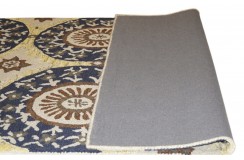 100% wełna gruby dywan z Indii 150x240cm design do salonu kolorowy