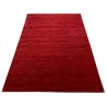 Gładki 100% wełniany dywan Gabbeh Handloom czerwony 170x240cm bez wzorów