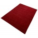 Gładki 100% wełniany dywan Gabbeh Handloom czerwony 170x240cm bez wzorów
