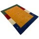 Kolorowy pomarańczowy ekskluzywny dywan Gabbeh Loribaft Indie 200x300cm 100% wełniany