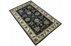 Klasyczny dywan z perskim wzorem wełna 155x245cm kwiatowy