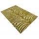 Designerski nowoczesny dywan wełniany ZEBRA żółty beżowy 150x240cm Indie 2cm gruby