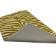 Designerski nowoczesny dywan wełniany ZEBRA żółty beżowy 150x240cm Indie 2cm gruby