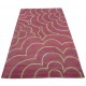 Designerski nowoczesny dywan wełniany FLOWERS różowy 150x240cm Indie 2cm gruby