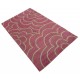 Designerski nowoczesny dywan wełniany FLOWERS różowy 150x240cm Indie 2cm gruby