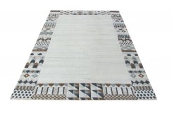 100% welniany ręcznie tkany dywan Nepal Premium naturalny 160x230cm klasyczny