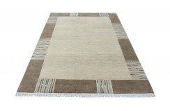 100% welniany ręcznie tkany dywan Nepal Premium naturalny 160x220cm klasyczny