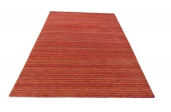 Pomarańczowy cieniowany ekskluzywny dywan Gabbeh Loom Indie 170x240cm 100% wełniany