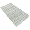 100% welniany ręcznie tkany dywan Nepal Premium naturalny 70x140cm gładki deseń pasy