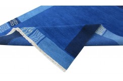 Dywan NEPAL Premium z Indii ręcznie tkany 160x230m wełna niebieski