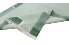 Dywan NEPAL Premium z Indii ręcznie tkany 160x230m wełna zielony