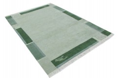 Dywan NEPAL Premium z Indii ręcznie tkany 160x230m wełna zielony