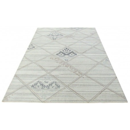 100% welniany ręcznie tkany dywan Nepal Premium naturalny 160x230cm vintage