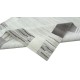 100% welniany ręcznie tkany dywan Nepal Tybet 170x240cm nowoczesny wzór szary