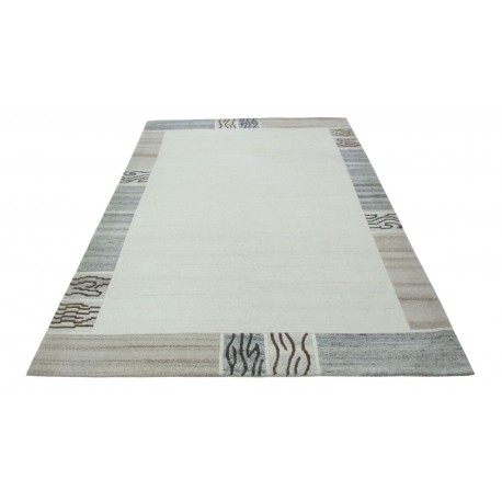 100% welniany ręcznie tkany dywan Nepal Tybet 170x240cm nowoczesny wzór