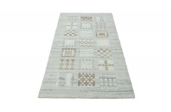 100% welniany ręcznie tkany dywan Nepal Premium beżowy 90x160cm patchwork