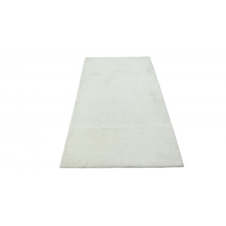 100% welniany ręcznie tkany dywan Nepal Premium beżowy 90x160cm gładki