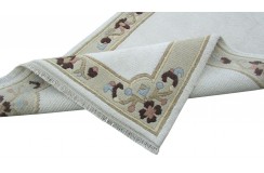 Dywan NEPAL Premium z Indii ręcznie tkany 90x160cm wełna beżowy
