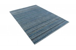 100% wełna dywan loribaft gabbeh z indii luksusowy 170x240 niebieski