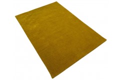 Gładki 100% wełniany dywan Gabbeh Handloom zielony różne wymiary