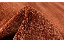 100% wełna gruby dywan handloom z indii ceglasty 70x300cm chodnik