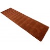 100% wełna gruby dywan handloom z indii ceglasty 70x300cm chodnik
