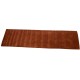 Gładki 100% wełniany dywan Gabbeh Handloom ceglasty chodnik 70x250cm bez wzorów