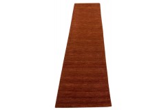 100% wełna gruby dywan handloom z indii ceglasty 70x300cm chodnik